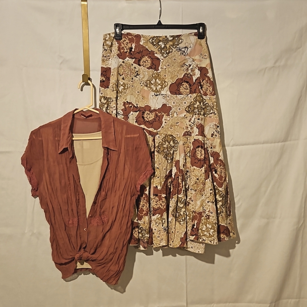 Tape Measure Skirt and Top Set
